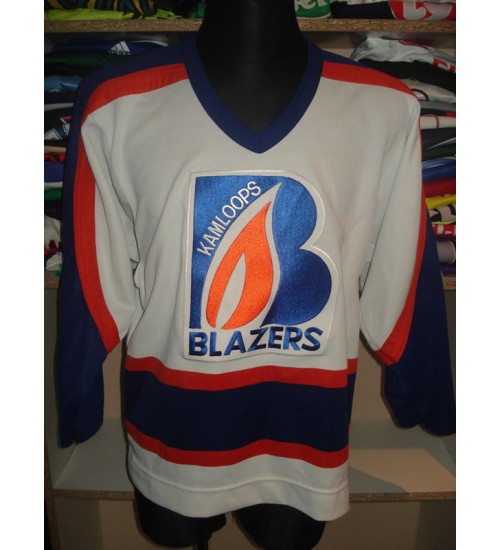 Custom WHL Kamloops Blazers Home Hockey Jersey White